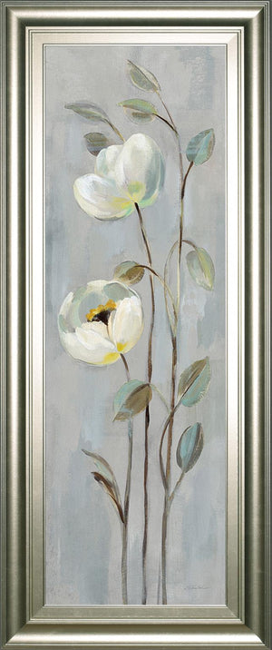 Neutral Branches Ii On Gray By Silvia Vassileva 18X42 Framed Print