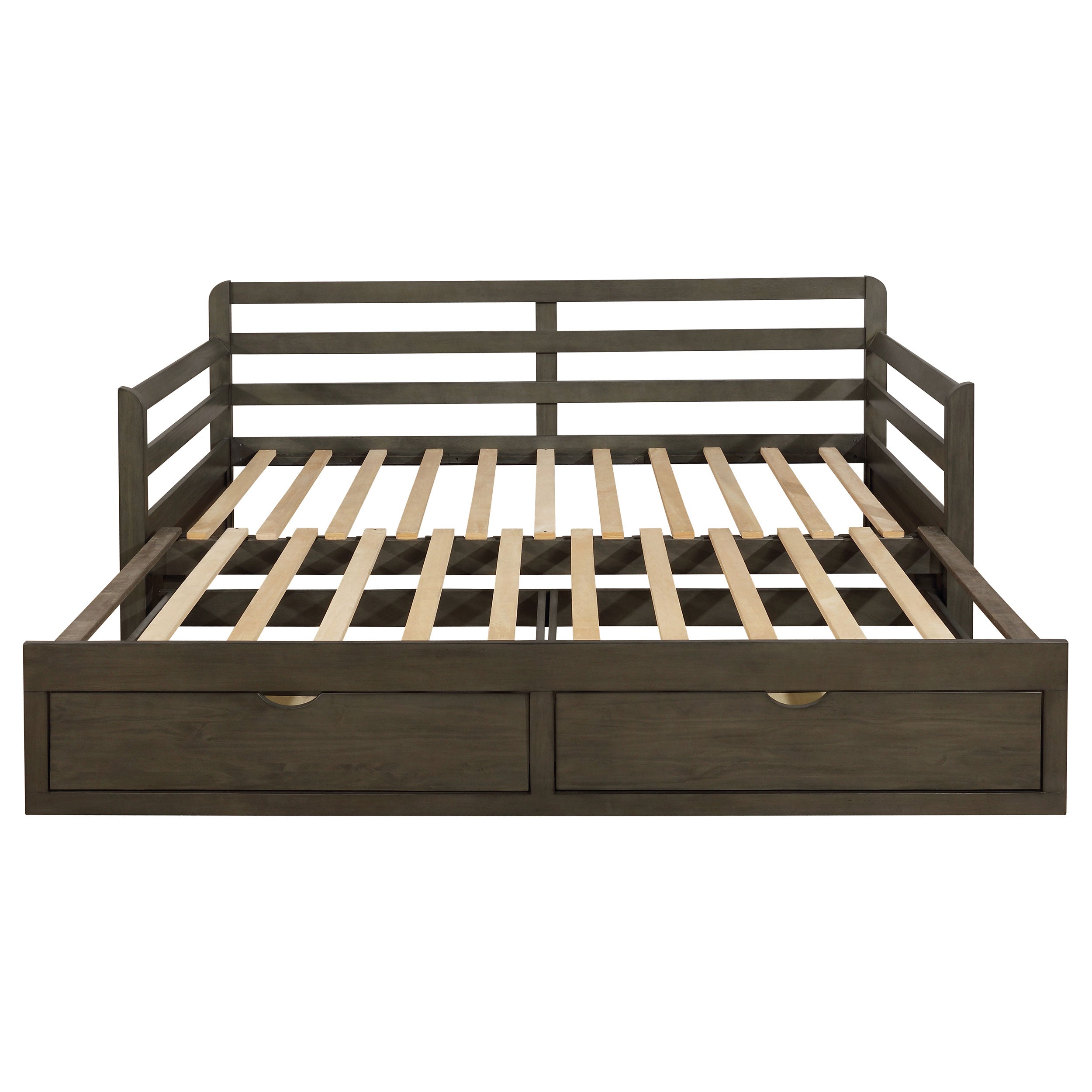 Sorrento 2-drawer XL Daybed with Extension Trundle Grey