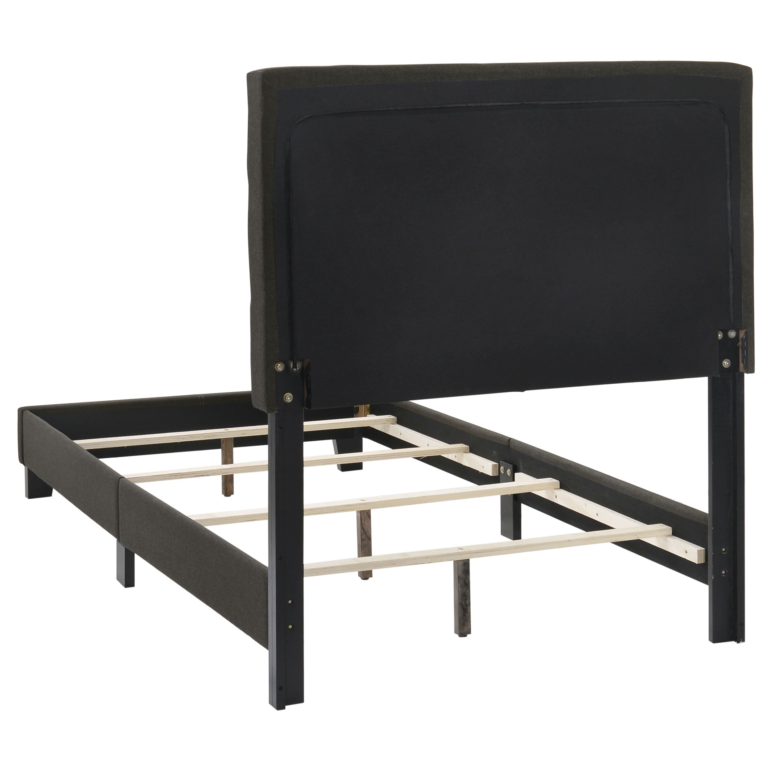 Mapes Upholstered Panel Bed Charcoal