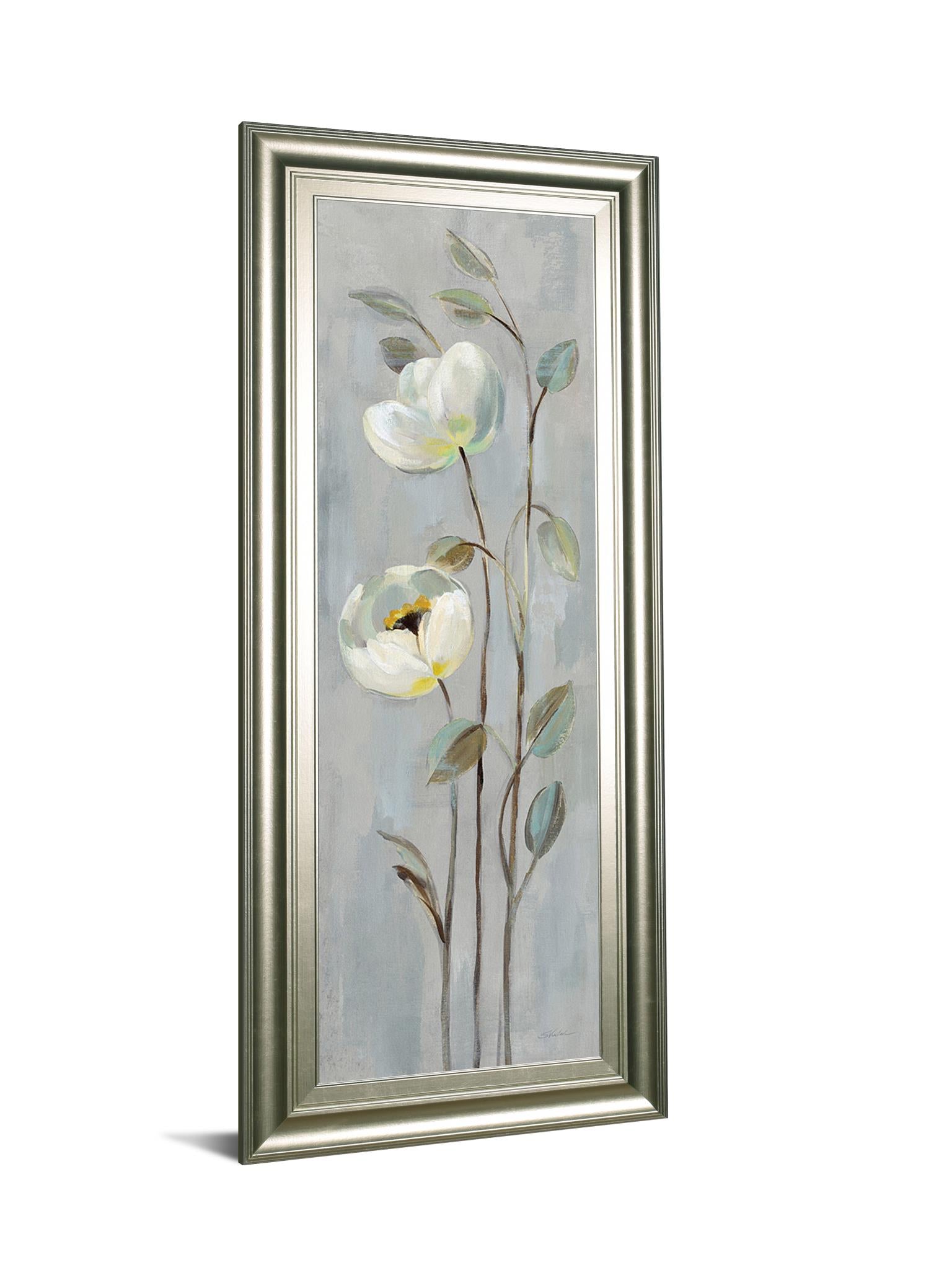 Neutral Branches Ii On Gray By Silvia Vassileva 18X42 Framed Print