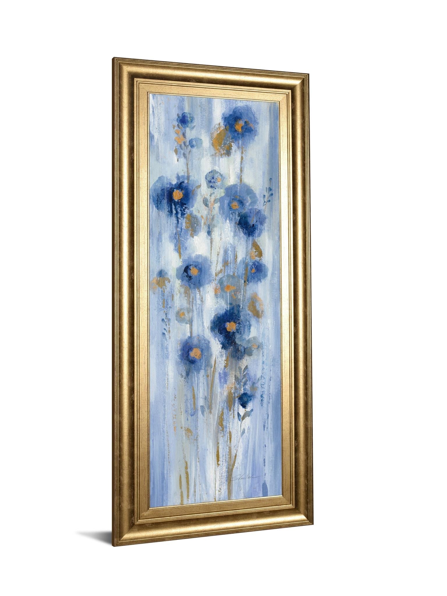 Seaside Flowers I By Silvia Vassileva 18X42 Framed Print