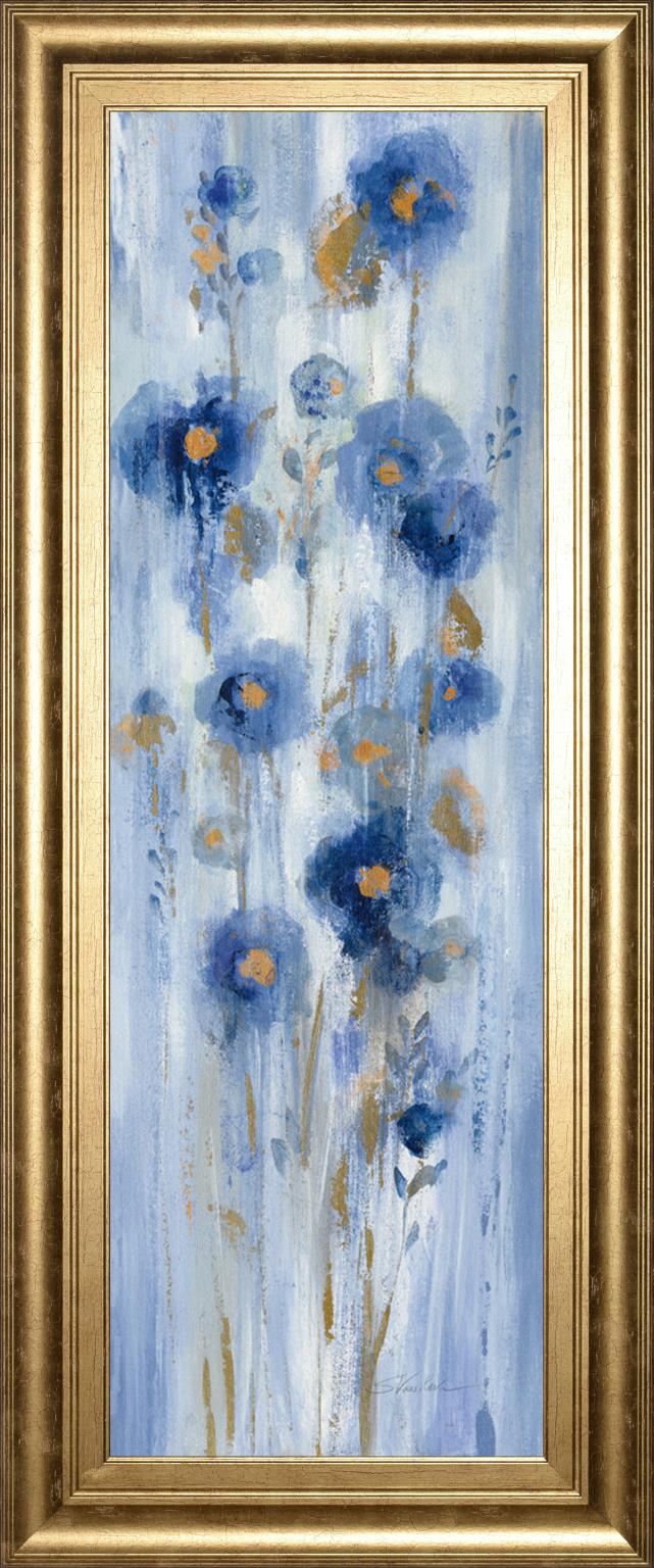 Seaside Flowers I By Silvia Vassileva 18X42 Framed Print