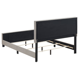 Fairfield Upholstered Panel Bed Beige