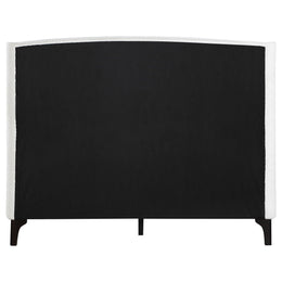 Mosby Upholstered Wingback Bed Grey