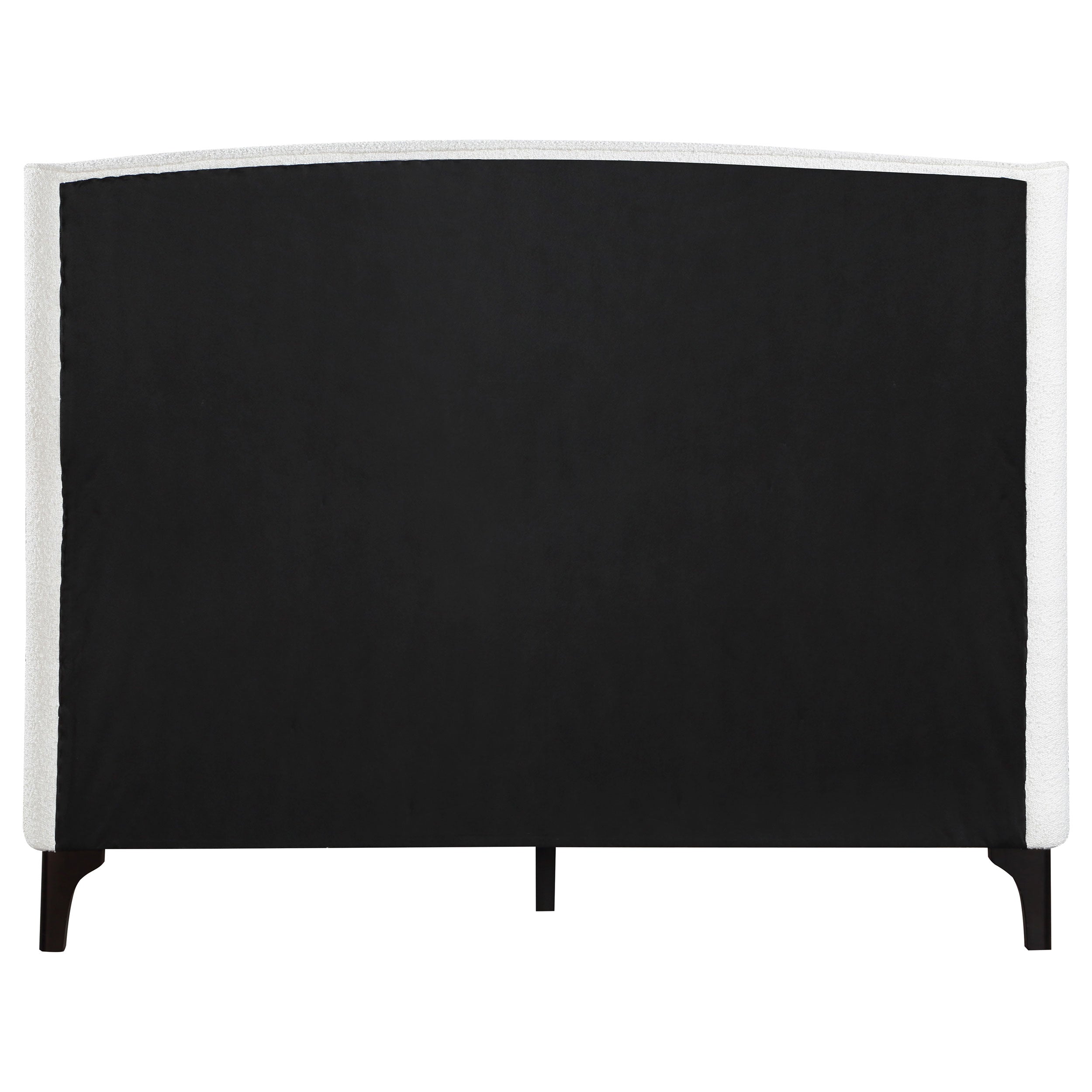 Mosby Upholstered Wingback Bed Grey
