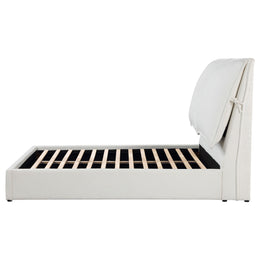 Gwendoline Upholstered Panel Bed White