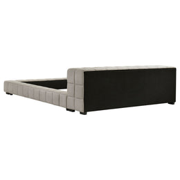 Trinity Upholstered Cal King Platform Bed Green