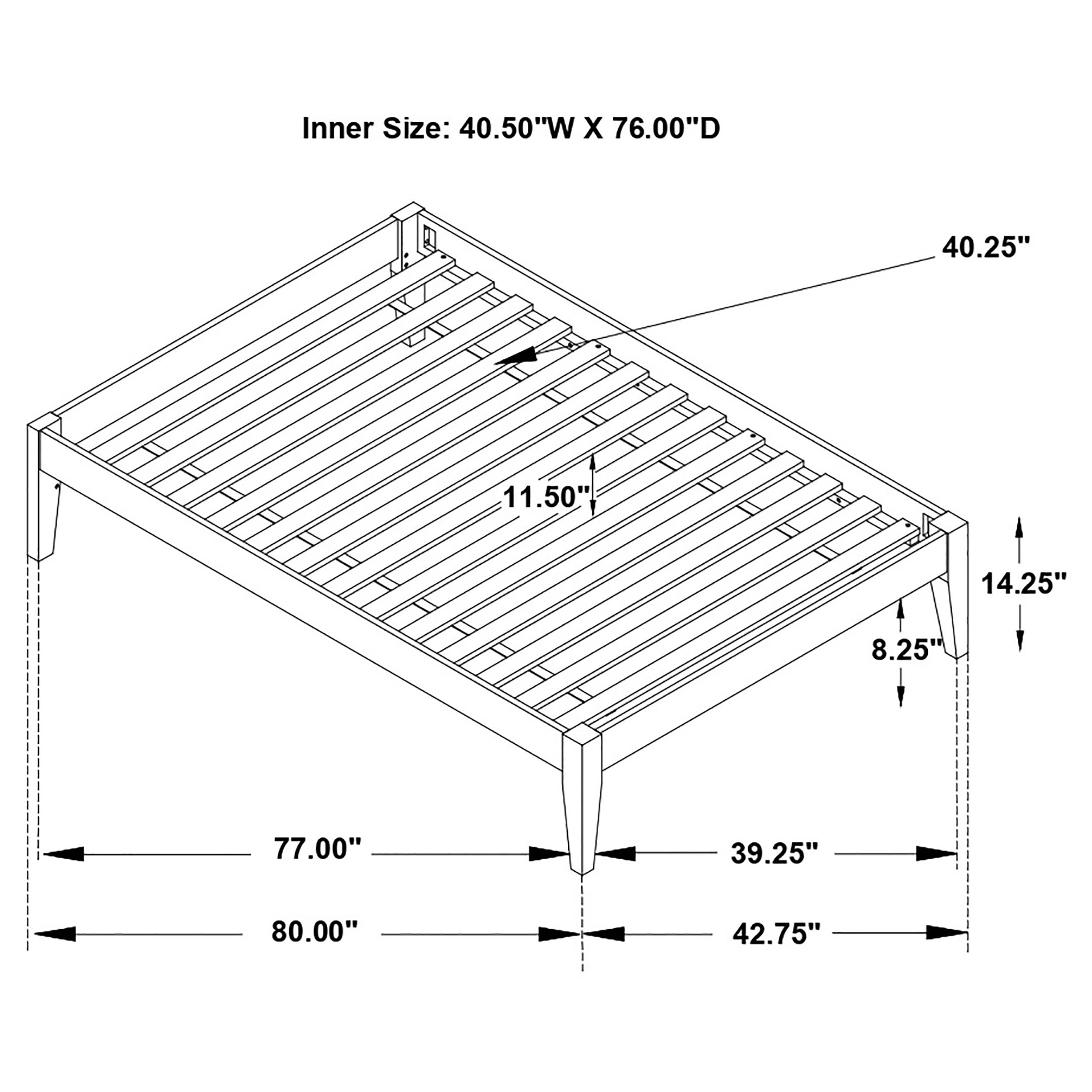 Hounslow California King Universal Platform Bed Black