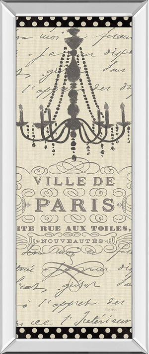 French Couture Panel I By Emily Adams 18X42 Mirror Frame Print