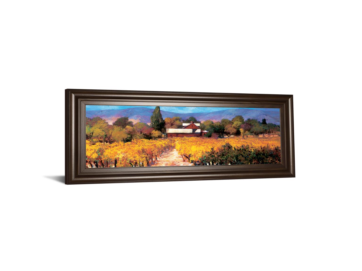 Vineyard Afternon By Craig, P. 18X42 Framed Print