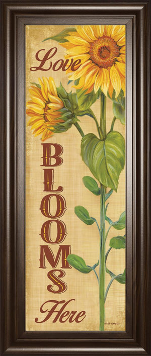 Love Blooms Here By Ed Wargo 18X42 Framed Print