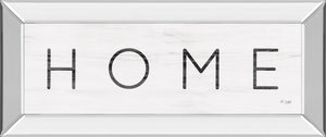 Home By Jaxn Blvd 18X42 Mirror Frame Print