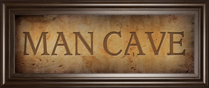 Man Cave By John Jones 18X42 Framed Print