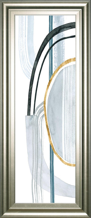Gradient Gears I By Grace Popp 18X42 Framed Print
