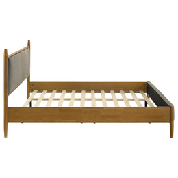 Mason 46-inch Panel Platform Bed Grey and Light Brown