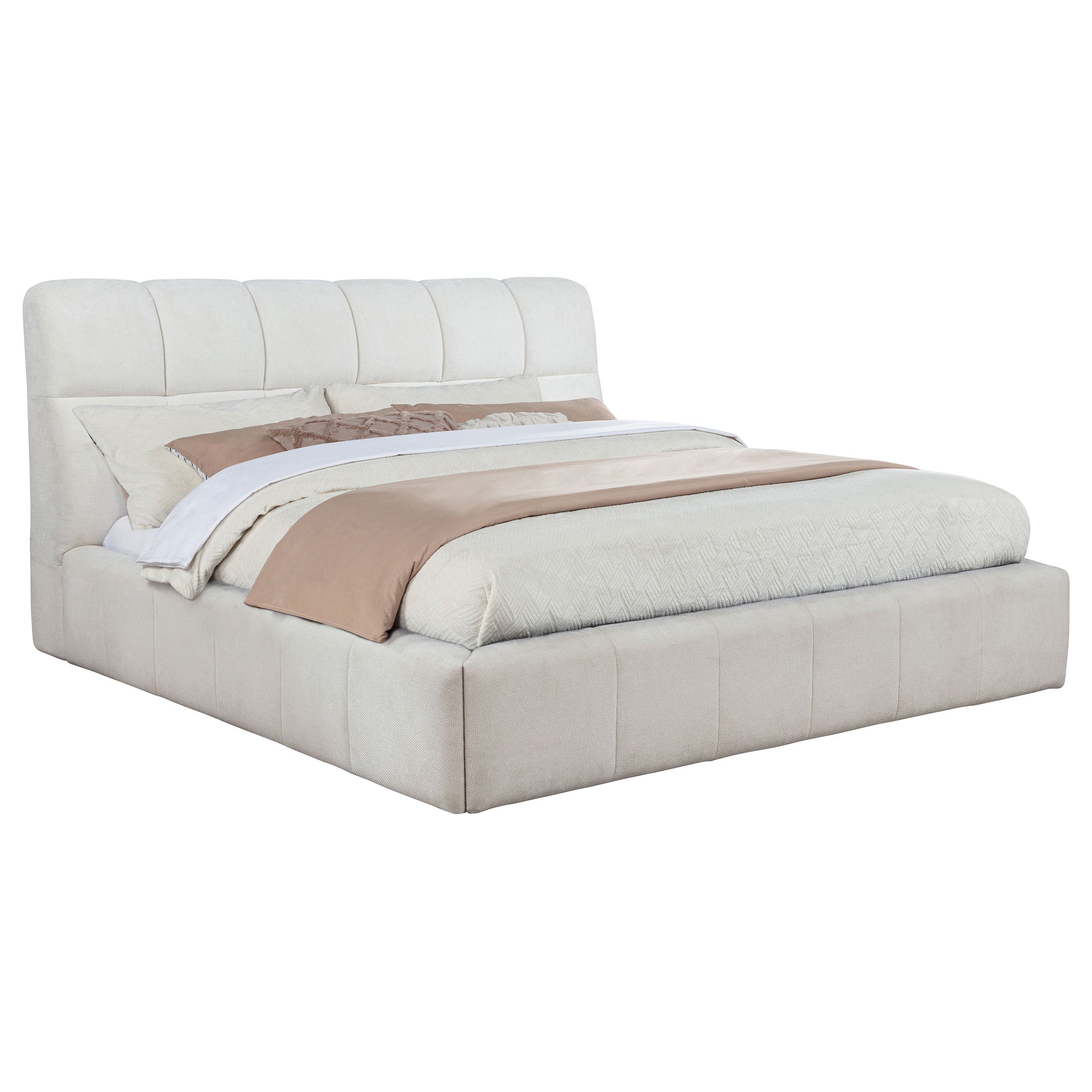 Nollet 48-inch Upholstered Panel Platform Bed