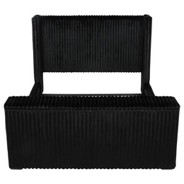 Centergrove Upholstered Queen Wingback TV Bed Black