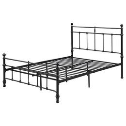 Novak 48-inch Metal Open Frame Bed Matte Black
