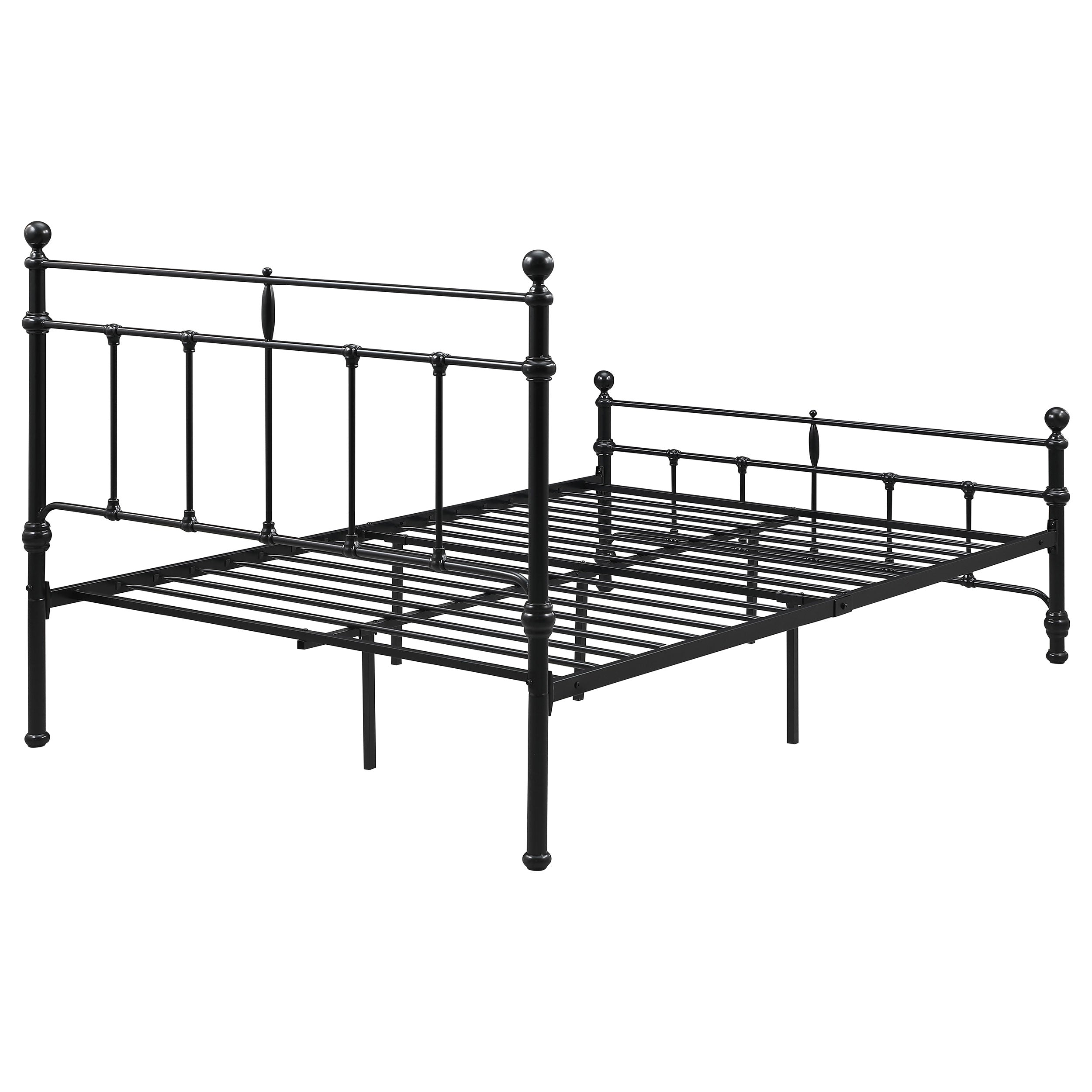 Novak 48-inch Metal Open Frame Bed Matte Black
