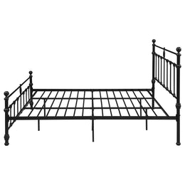 Novak 48-inch Metal Open Frame Bed Matte Black