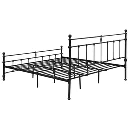 Novak 48-inch Metal Open Frame Bed Matte Black