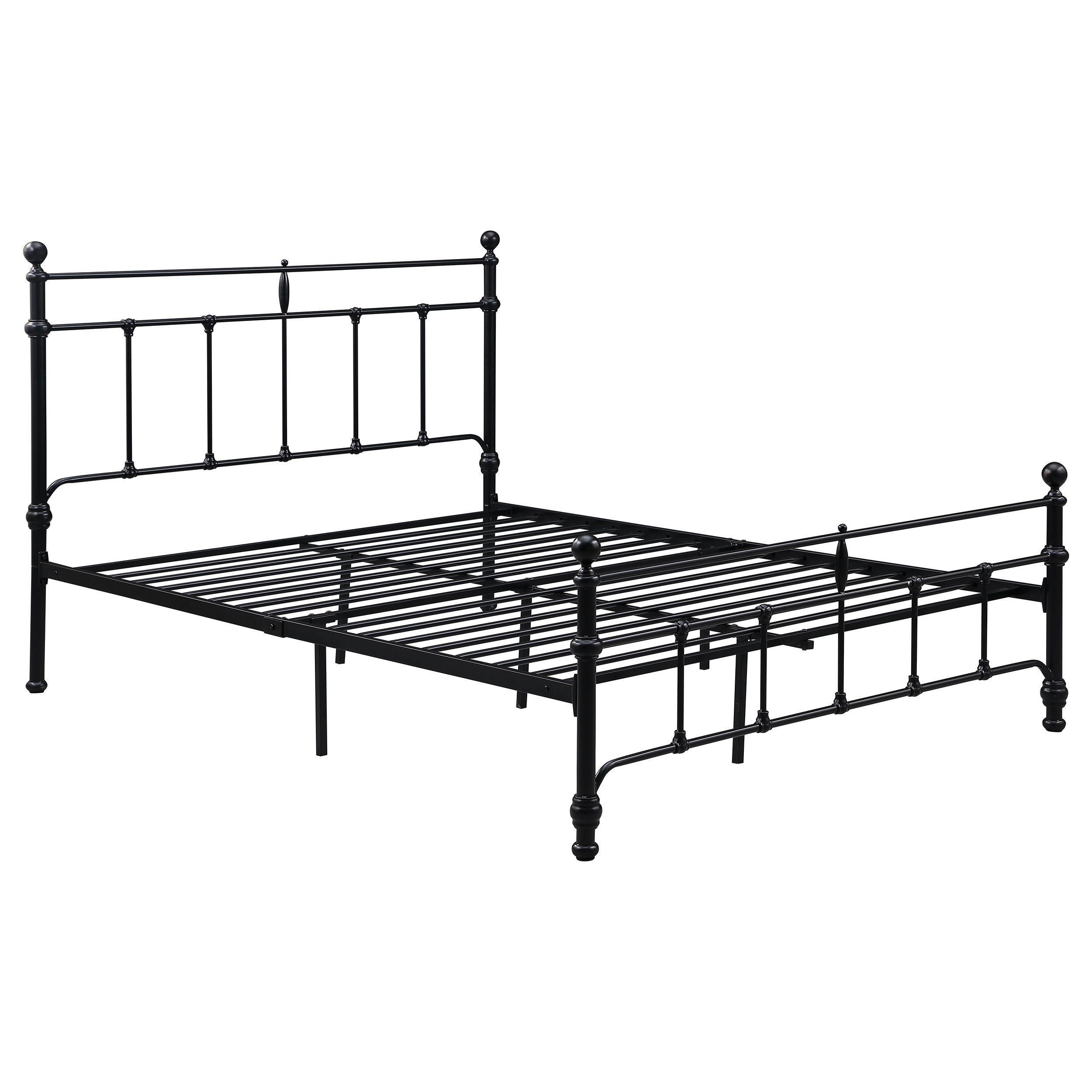 Novak 48-inch Metal Open Frame Bed Matte Black