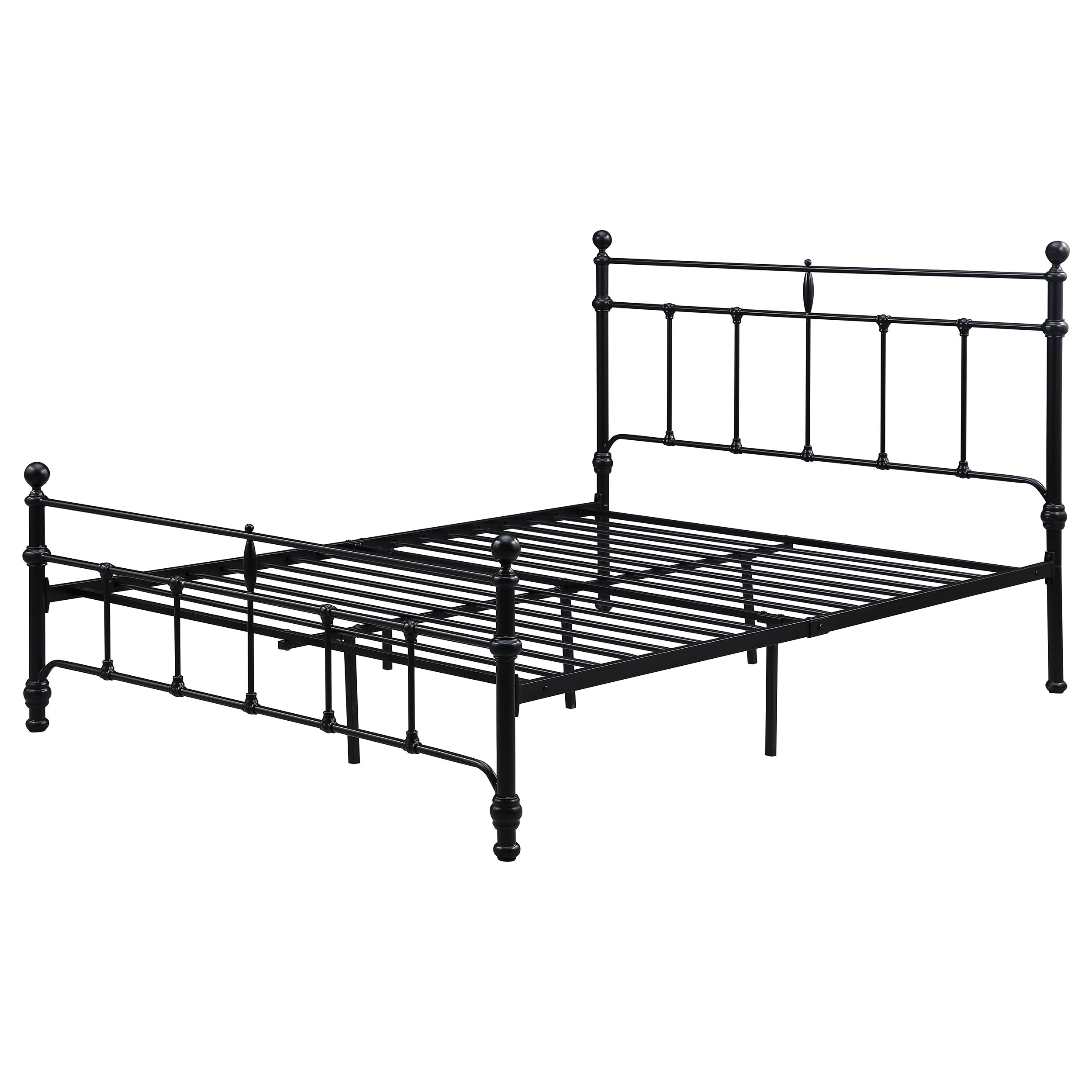 Novak 48-inch Metal Open Frame Bed Matte Black