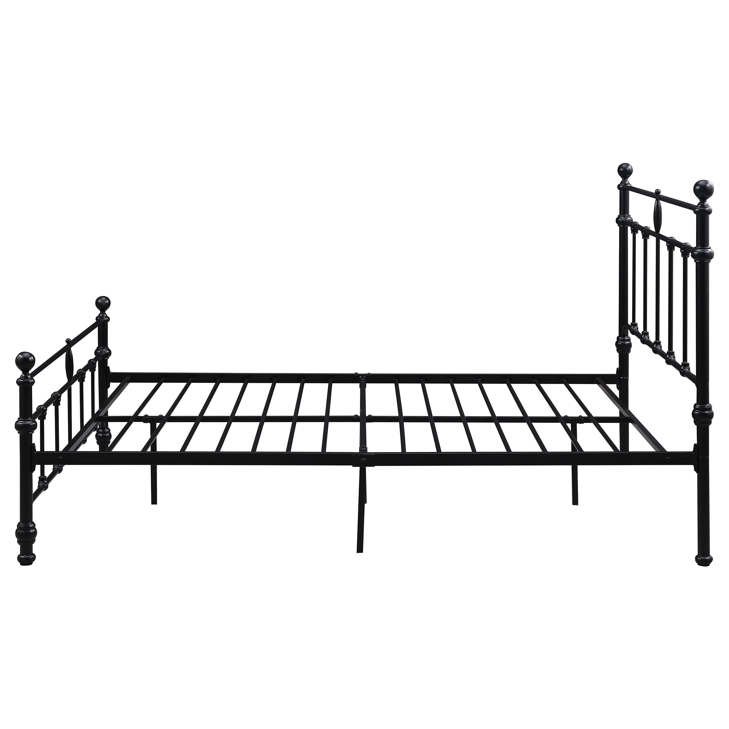 Novak 48-inch Metal Open Frame Bed Matte Black