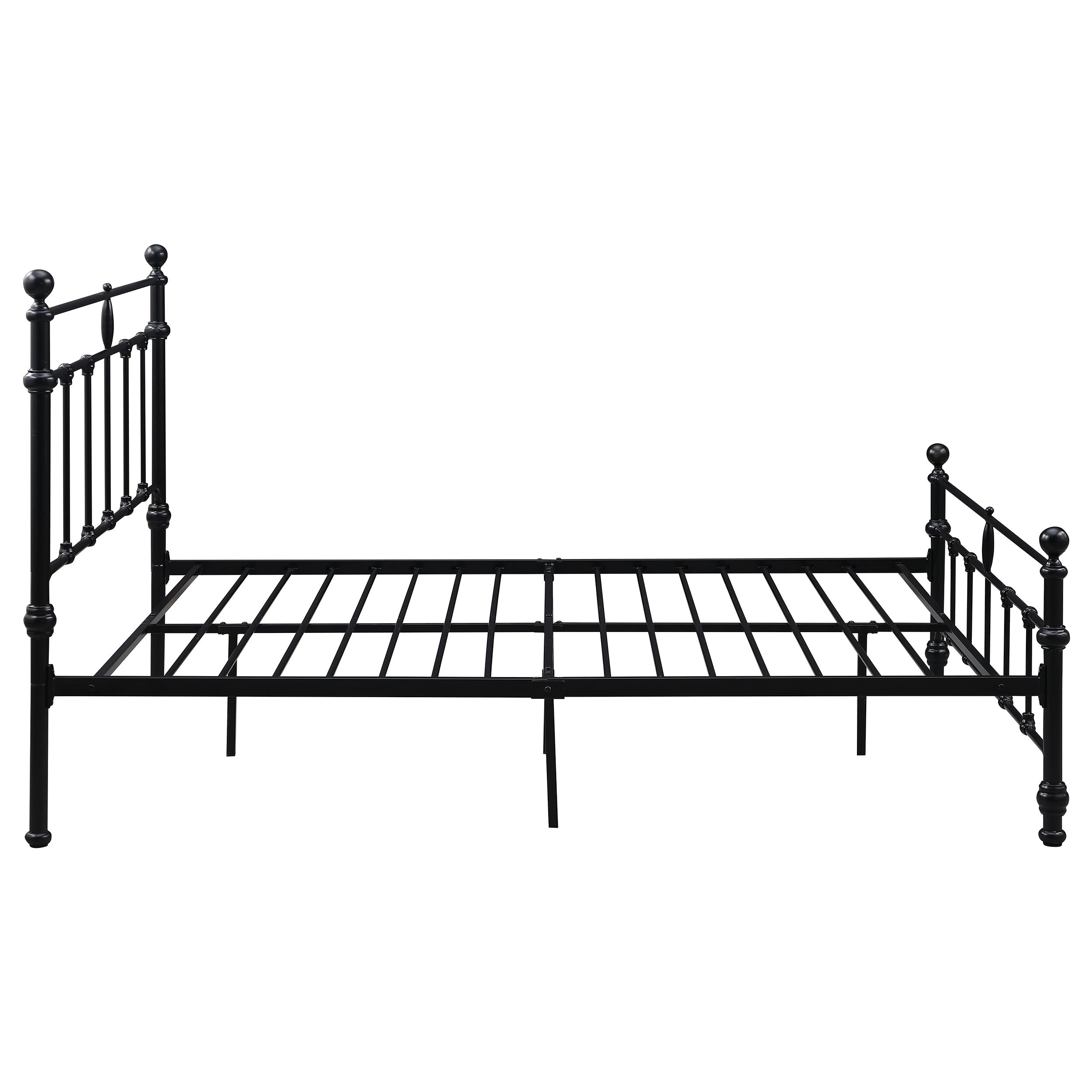 Novak 48-inch Metal Open Frame Bed Matte Black