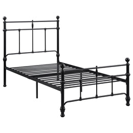 Novak 48-inch Metal Open Frame Bed Matte Black