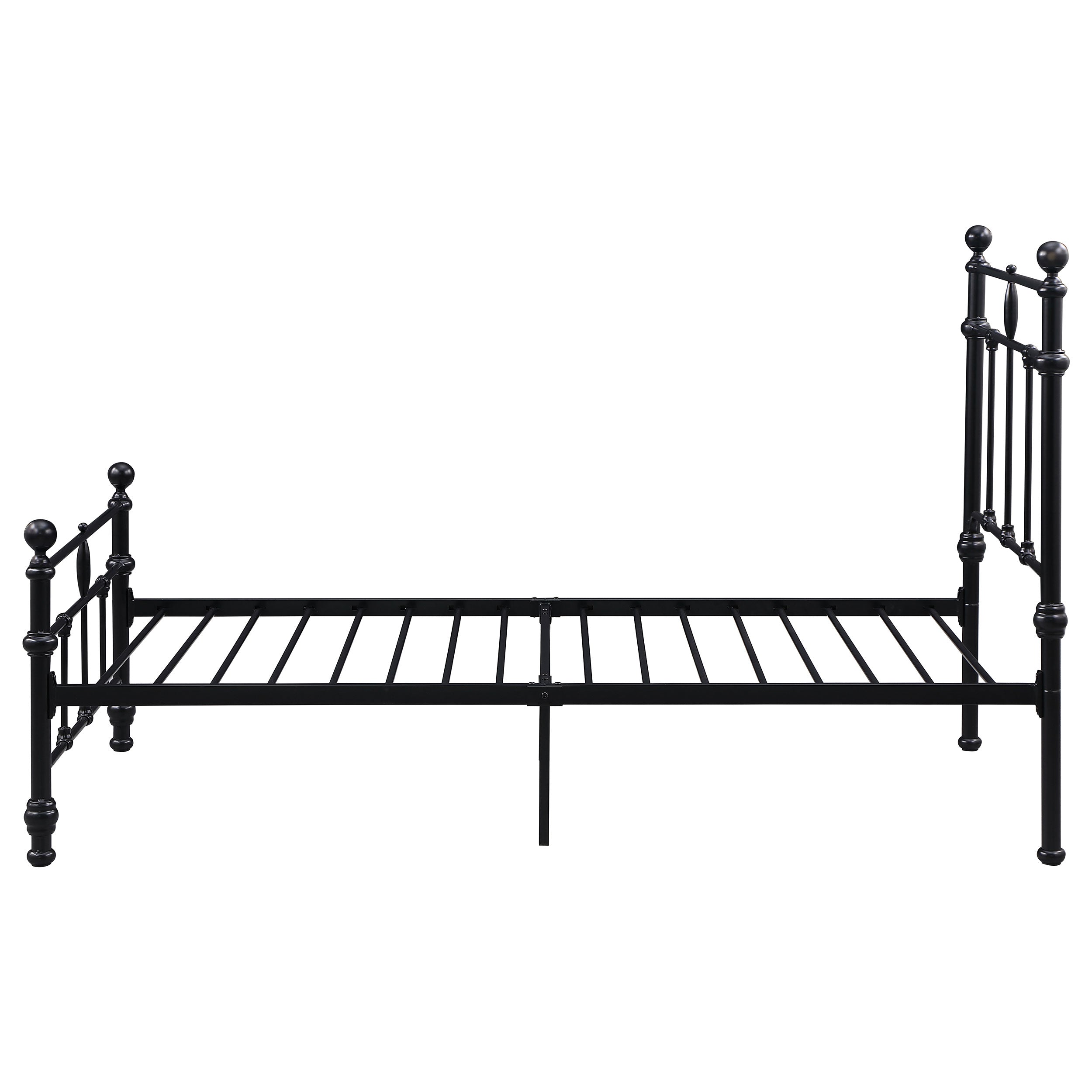 Novak 48-inch Metal Open Frame Bed Matte Black