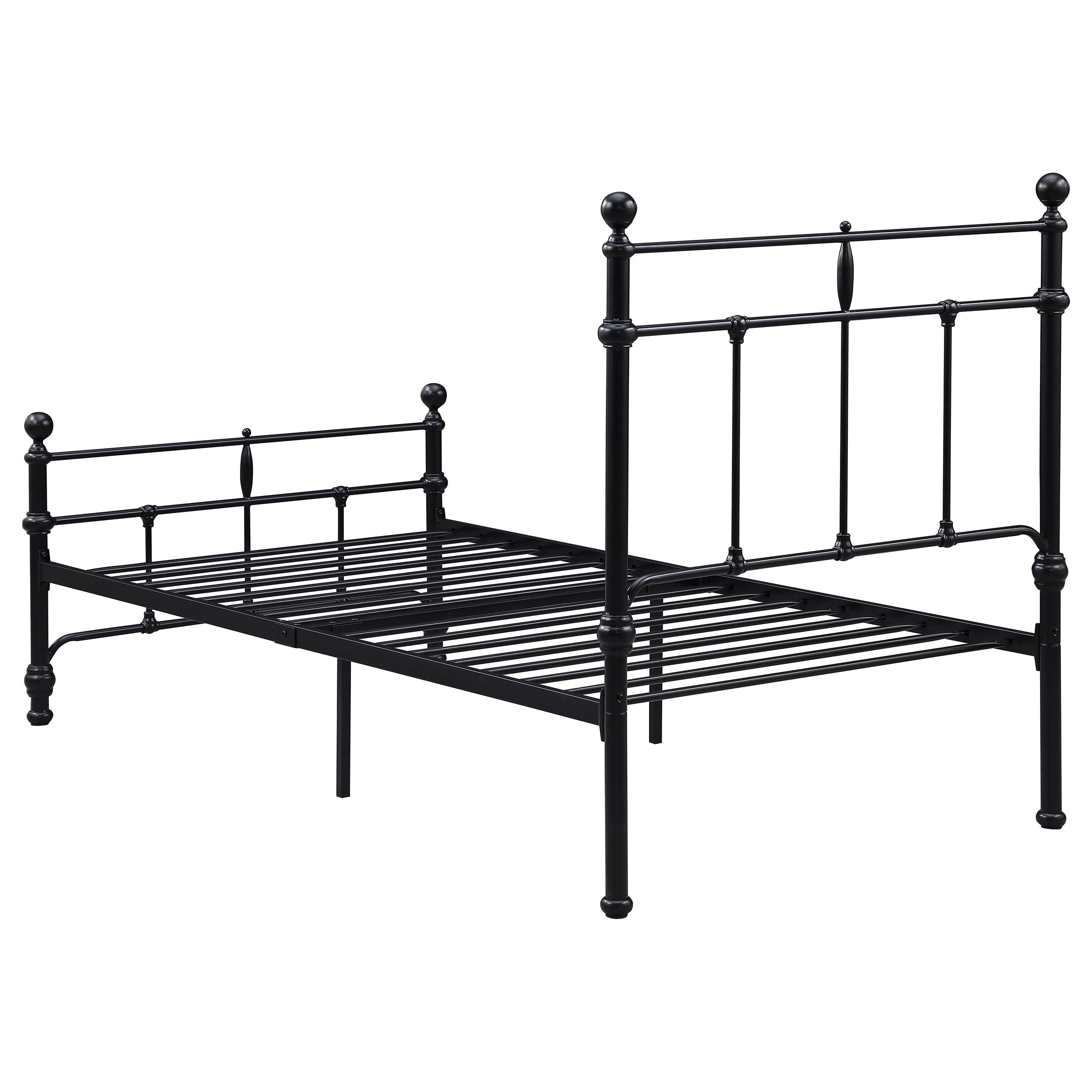 Novak 48-inch Metal Open Frame Bed Matte Black
