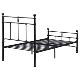 Novak 48-inch Metal Open Frame Bed Matte Black