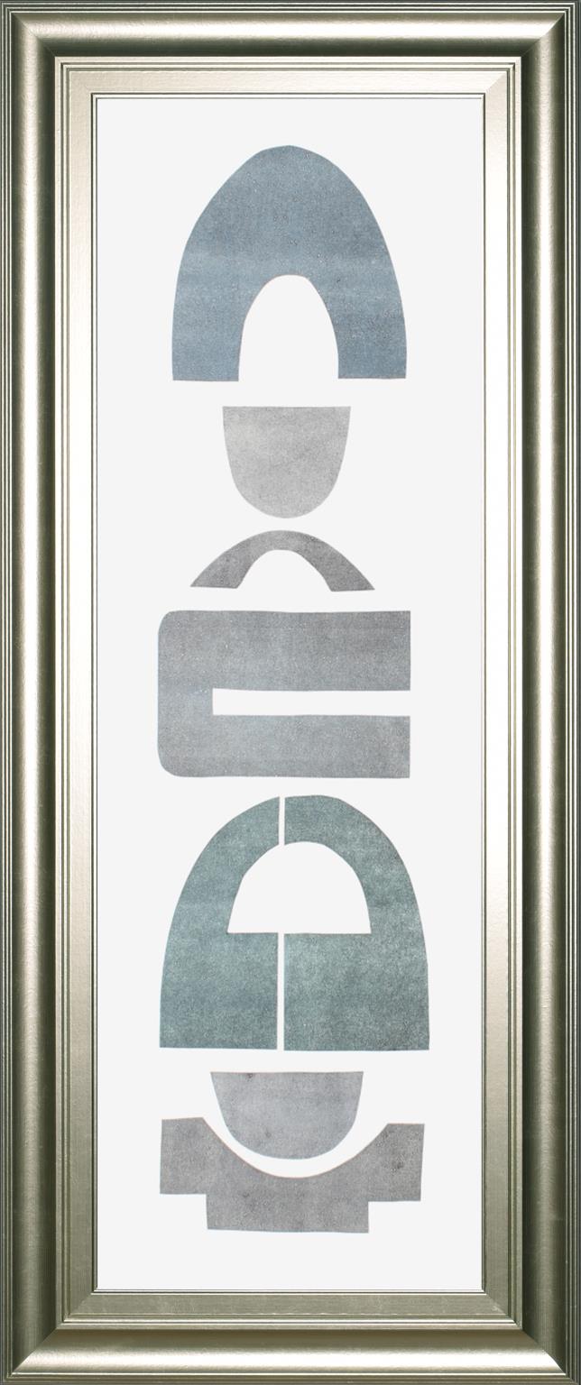 Neutral Totems Vii By Rob Delamater 18X42 Framed Print