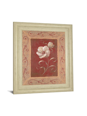 Amanda'S Hibiscus By Vivian Flasch 22X26 Framed Print