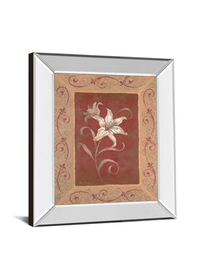 Mirrored Frame Amanda'S Lily By Vivian Flasch 22X26 Mirror Frame Print