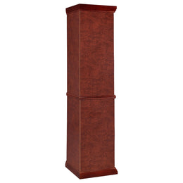 Appledale 6-shelf Corner Curio Display Cabinet Medium Brown