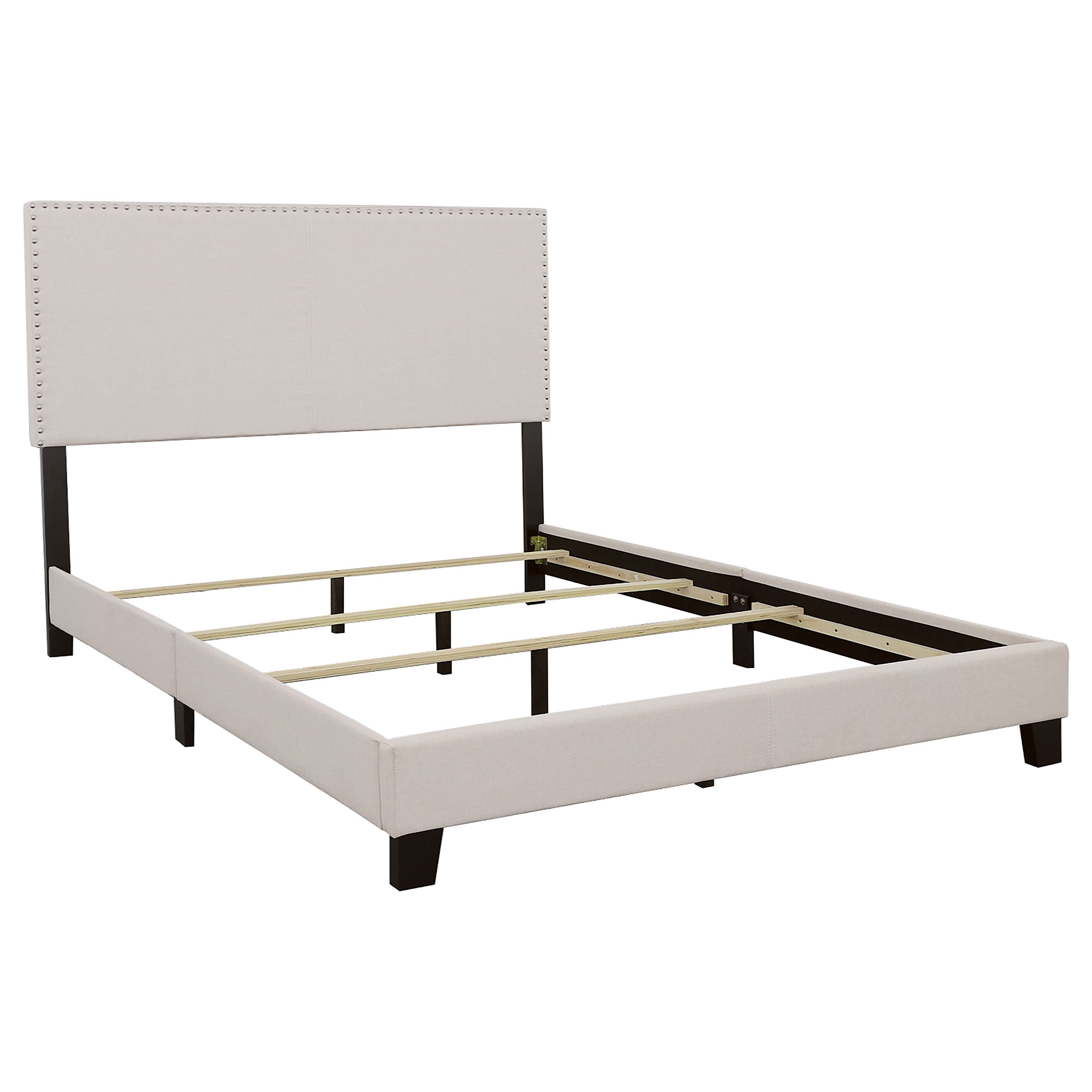 Boyd Upholstered California King Panel Bed Charcoal