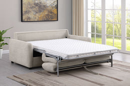 Rylie Upholstered Sofa Sleeper with Mattress Beige