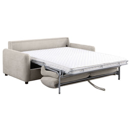 Rylie Upholstered Sofa Sleeper with Mattress Beige