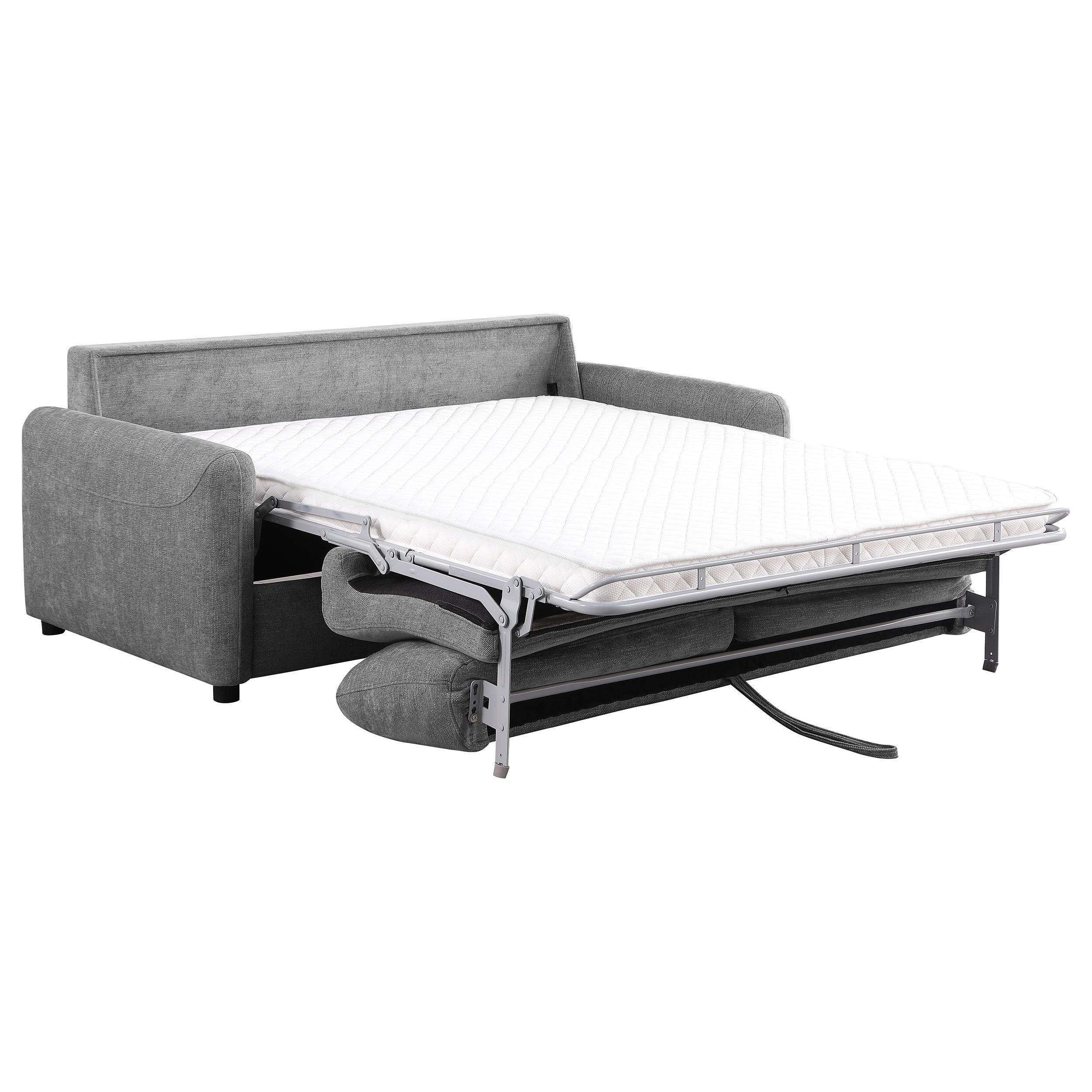 Rylie Upholstered Sofa Sleeper with Mattress Beige