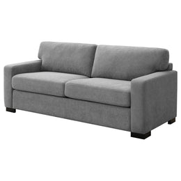 Simpson Upholstered Sofa Sleeper with Mattress Grey
