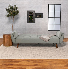 Caufield Upholstered Convertible Sofa Bed Turquoise Blue