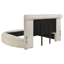 Sonya Upholstered Bedroom Set Ivory