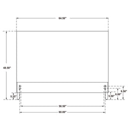 Zyla Woven Rattan California King Panel Headboard Kubu Grey