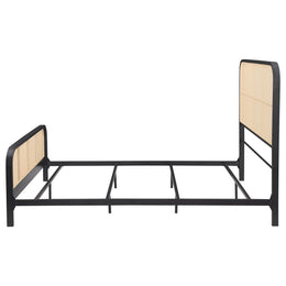 Lanewood Open Cane Webbing Metal Bed Black