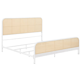 Lanewood Open Cane Webbing Metal Bed Black