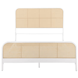 Lanewood Open Cane Webbing Metal Bed Black