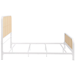 Lanewood Open Cane Webbing Metal Bed Black