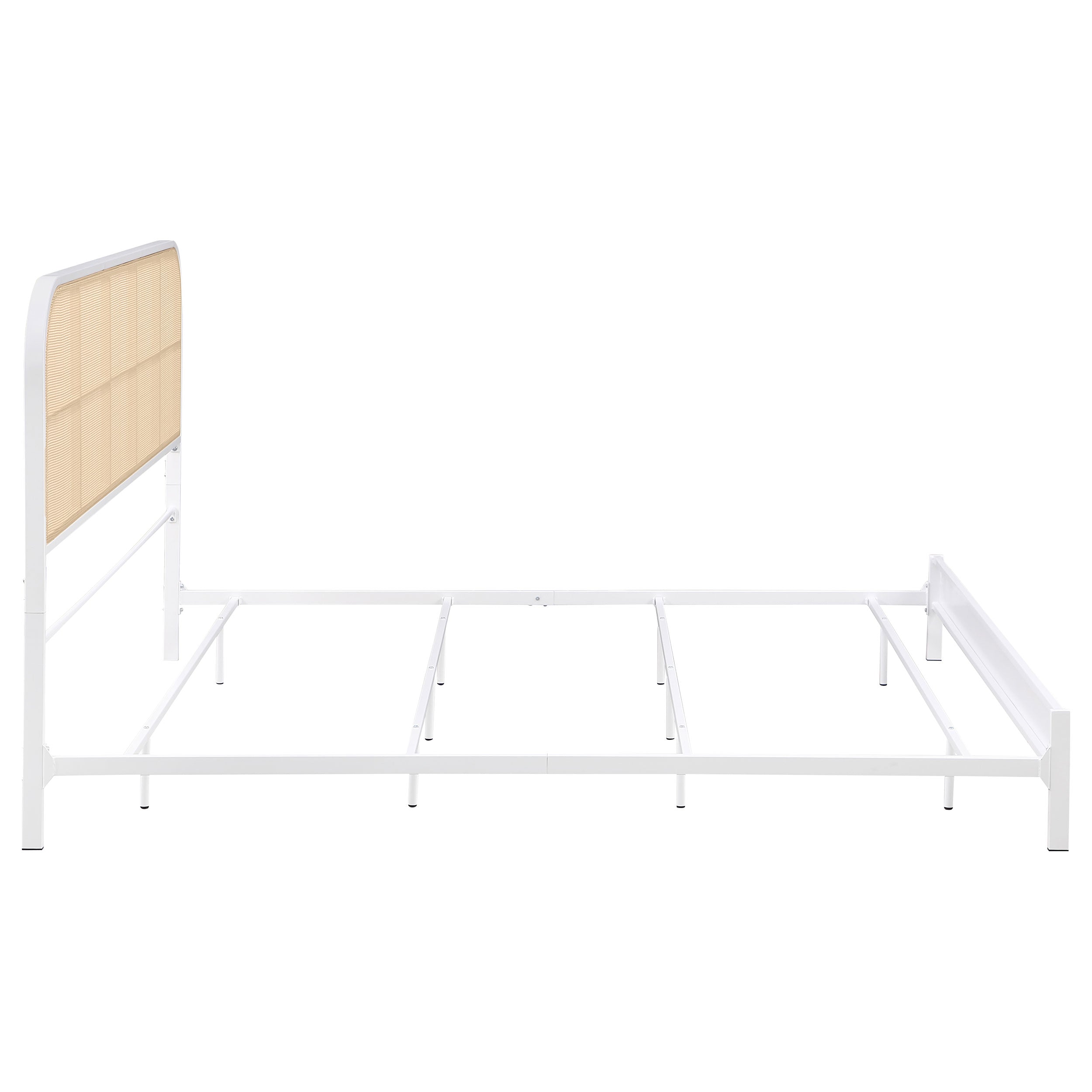 Amherst Radio Weave Rattan Metal Bed Black